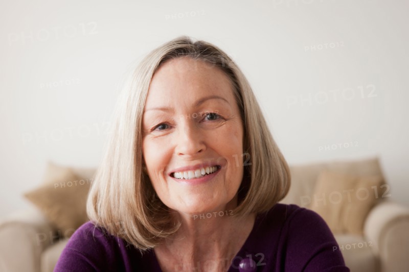 Portrait of smiling senior woman. Photo : Rob Lewine