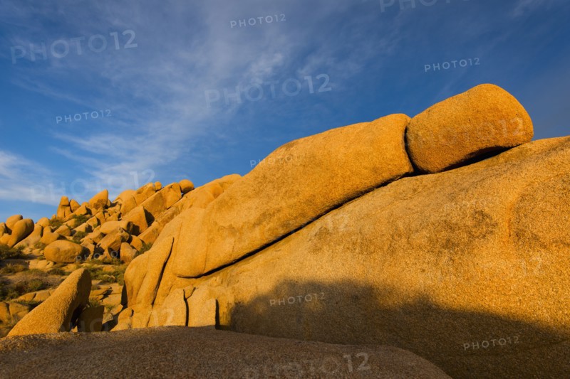 USA, California, Joshua Tree National Park, Rock formations.