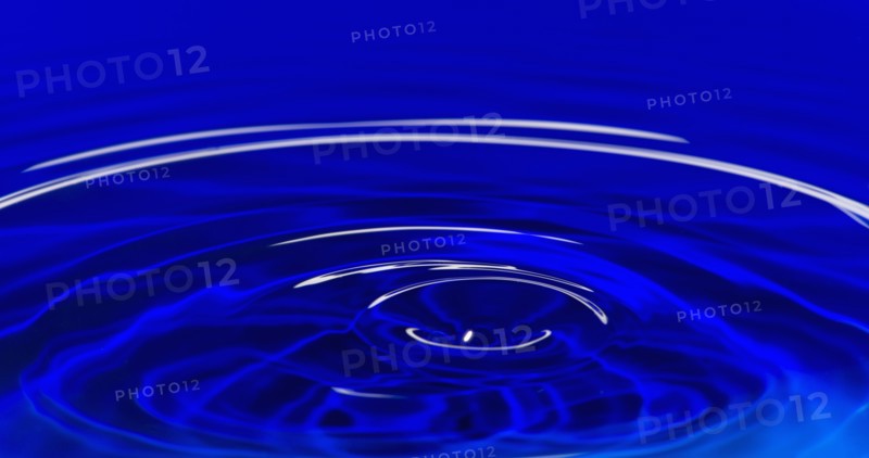 Blue water splash.