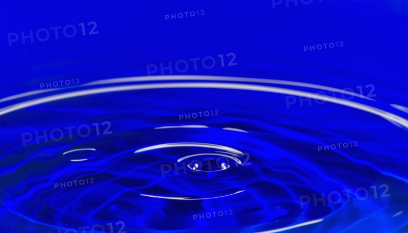Blue water splash.
