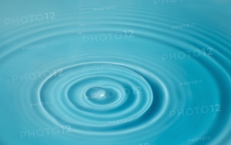Blue water splash.