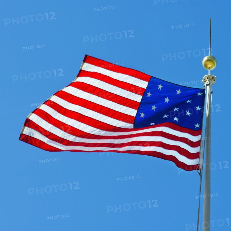 15 star US flag.