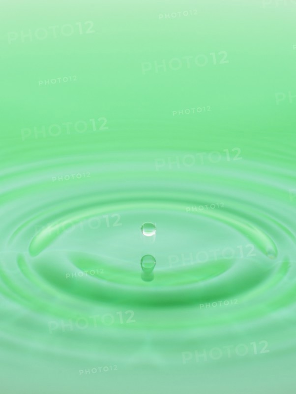 Drop falling into water.