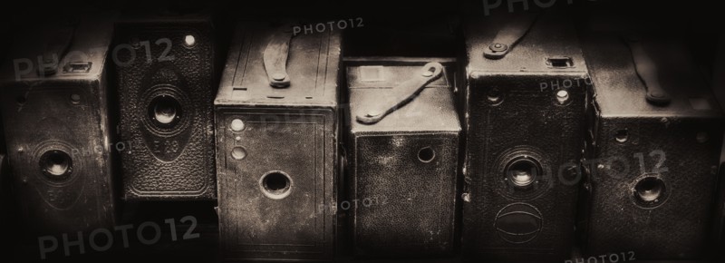 Box cameras.