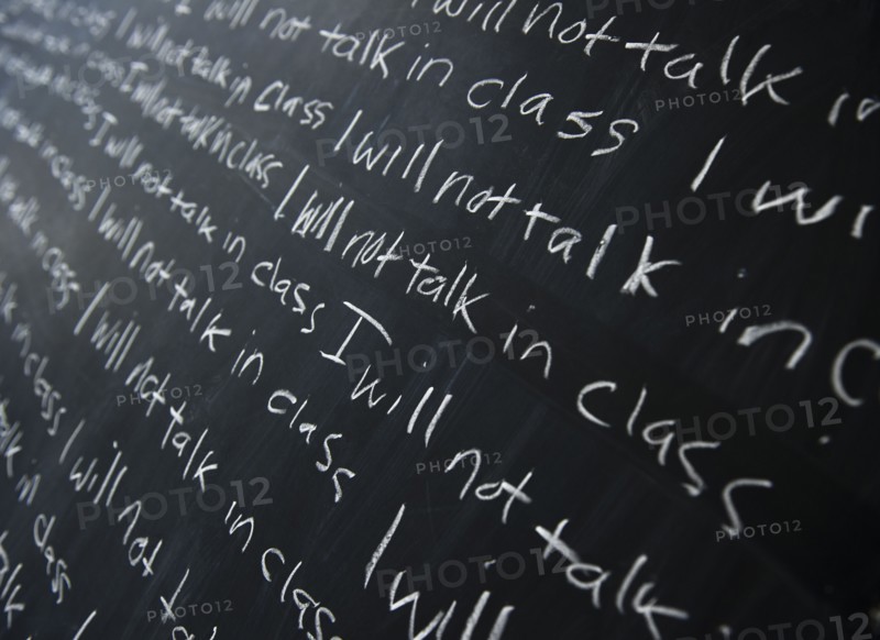 Blackboard with writing lines. 
Photo: Jamie Grill