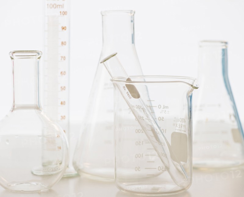 Laboratory glassware. 
Photo: Jamie Grill