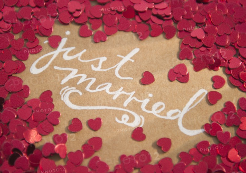 Close up of wedding decoration. 
Photo: Jamie Grill