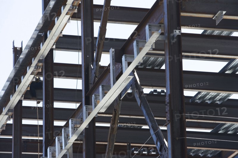 Close up of construction frame. 
Photo: fotog