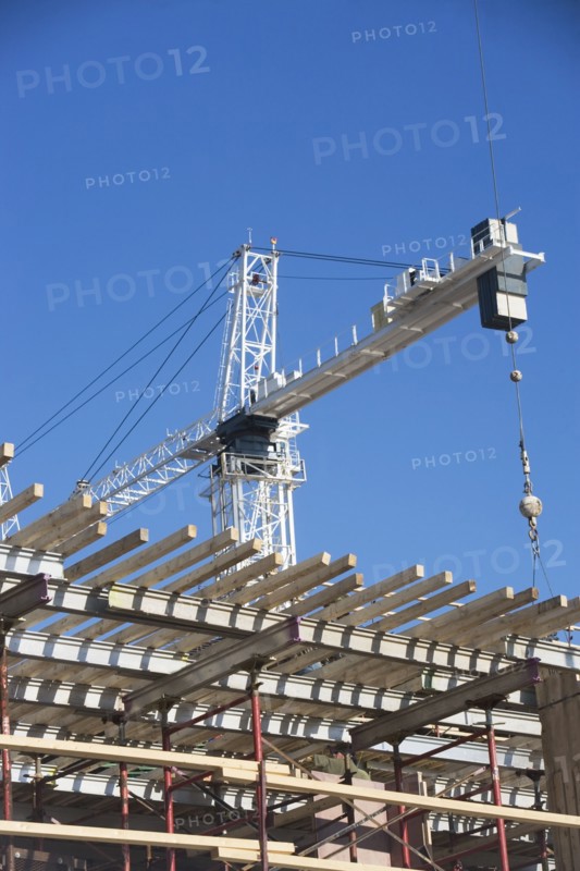Crane on construction site. 
Photo: fotog
