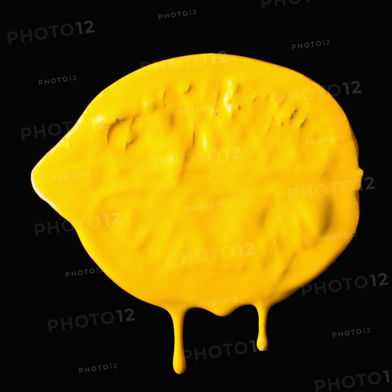 Lemon covered with yellow paint. 
Photo: Mike Kemp