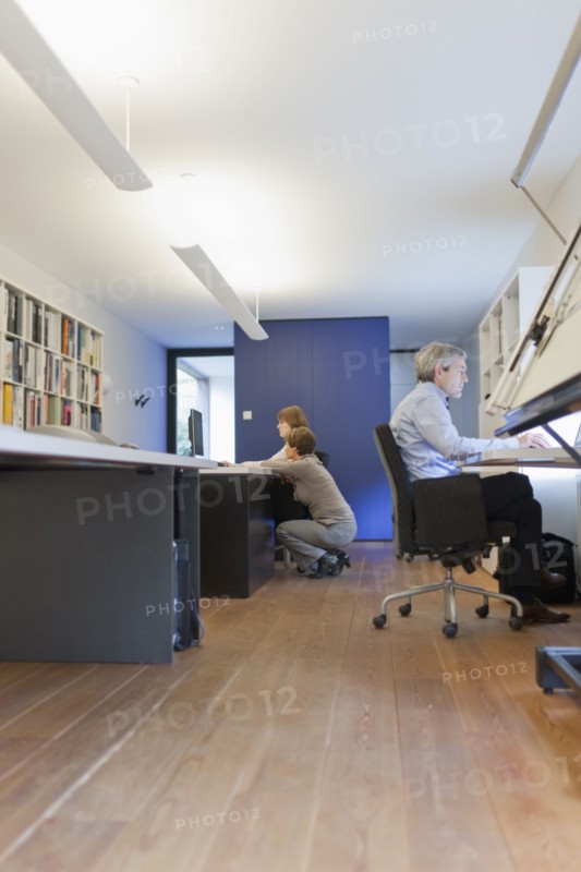 Employees of design agency at work. 
Photo: Jan Scherders