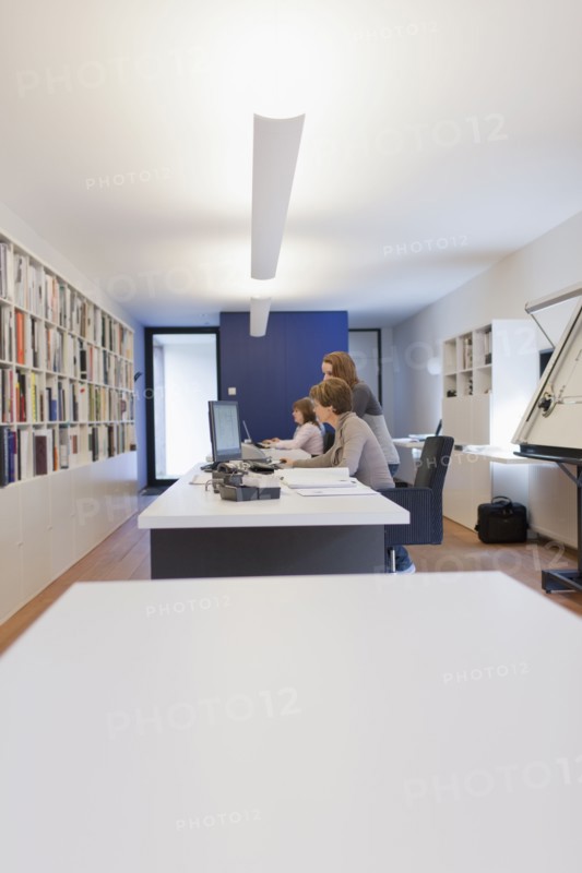Employee of design agency at work. 
Photo: Jan Scherders