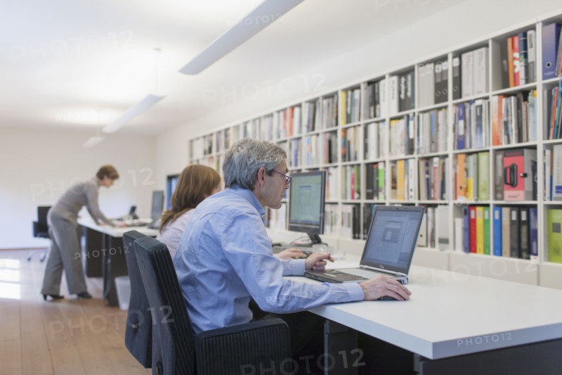 Employees of design agency at work. 
Photo: Jan Scherders