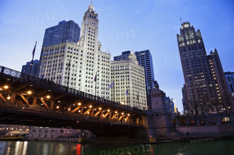 USA, Illinois, Chicago, City view. 
Photo : Henryk Sadura