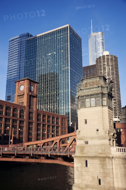 USA, Illinois, Chicago, City view. 
Photo: Henryk Sadura