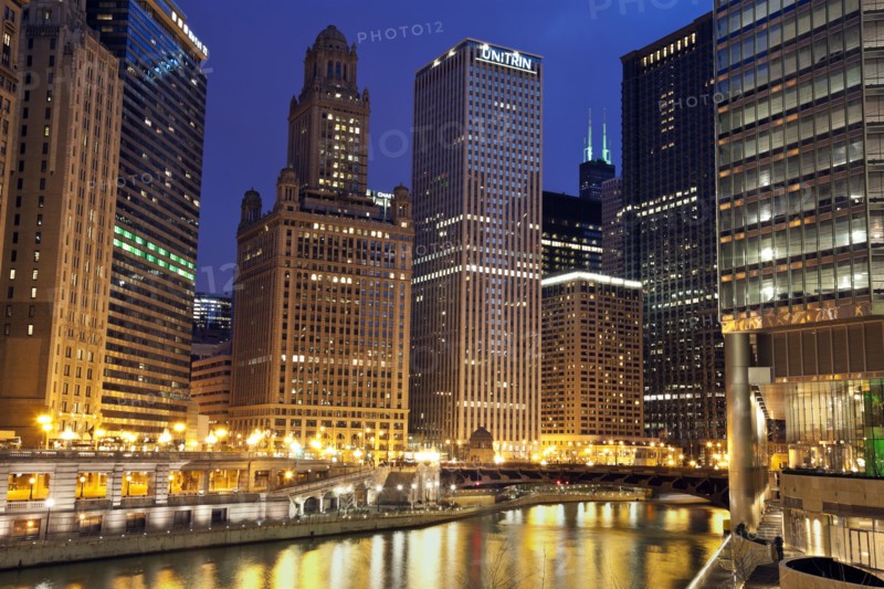 USA, Illinois, Chicago, City view. 
Photo: Henryk Sadura