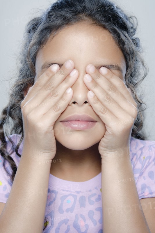 Portrait of girl (6-7), studio shot. 
Photo: Rob Lewine