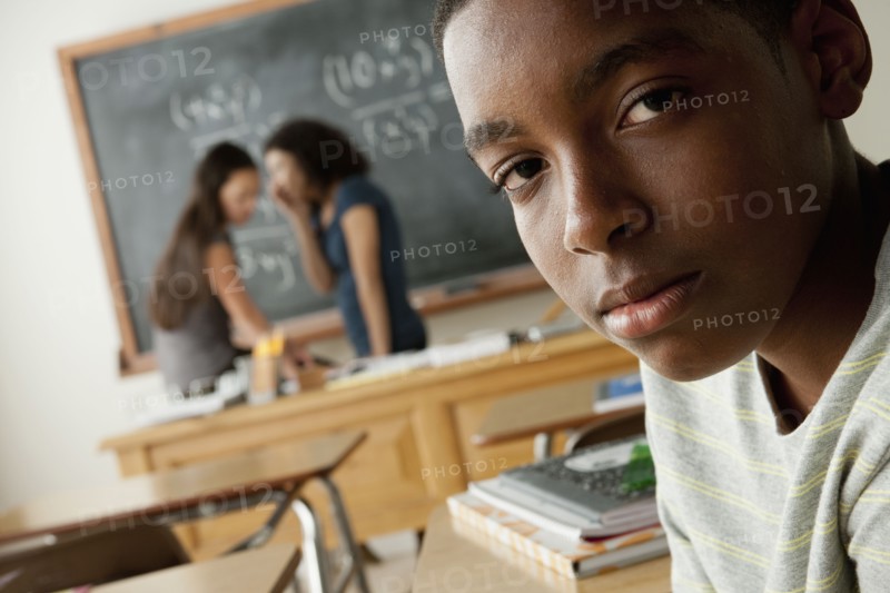 Teenagers (14-15, 16-17) at school. 
Photo : Rob Lewine