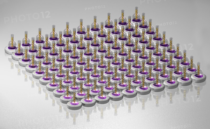 Digitally generated image of helix structure. 
Photo : Calysta Images