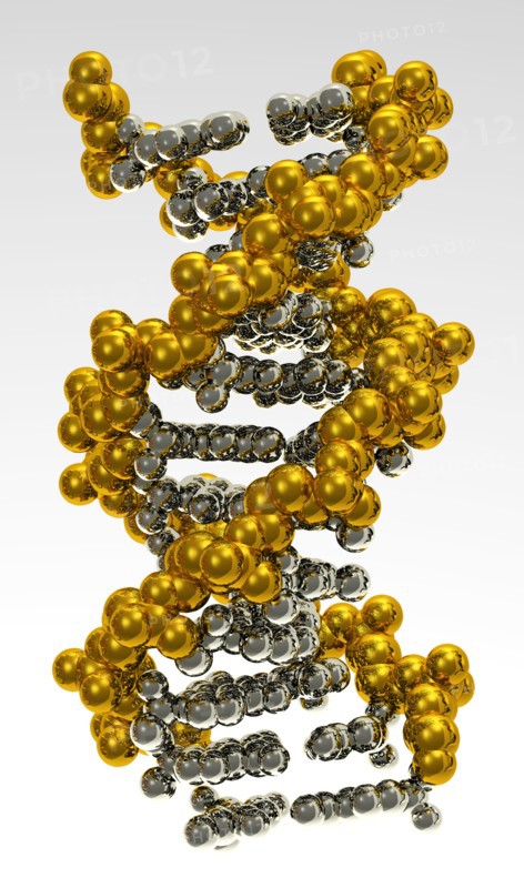 Digitally generated image of helix structure. 
Photo: Calysta Images