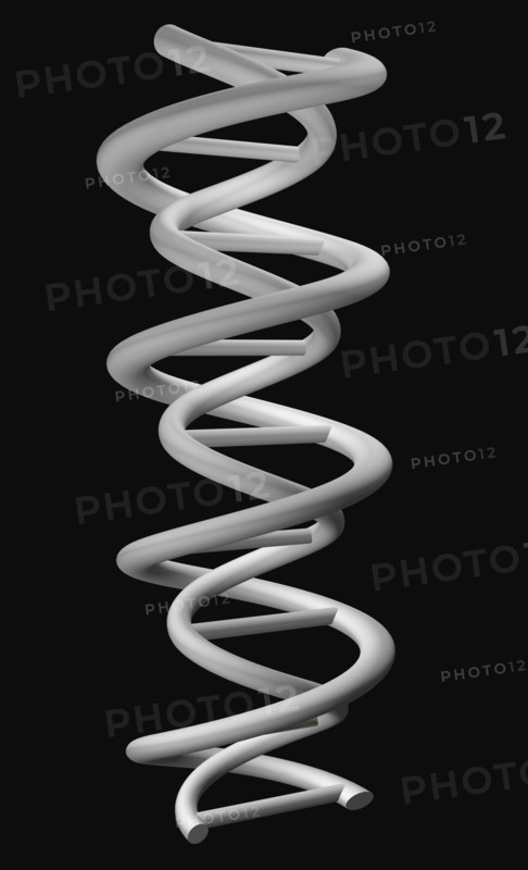 Digitally generated image of helix structure. 
Photo : Calysta Images