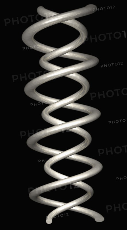 Digitally generated image of helix structure. 
Photo: Calysta Images