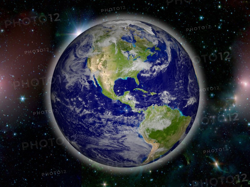 Digitally generated image of planet earth. 
Photo: Calysta Images