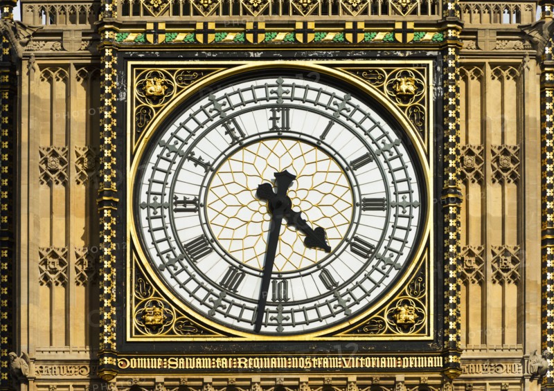 UK, London, Detail of Big Ben.