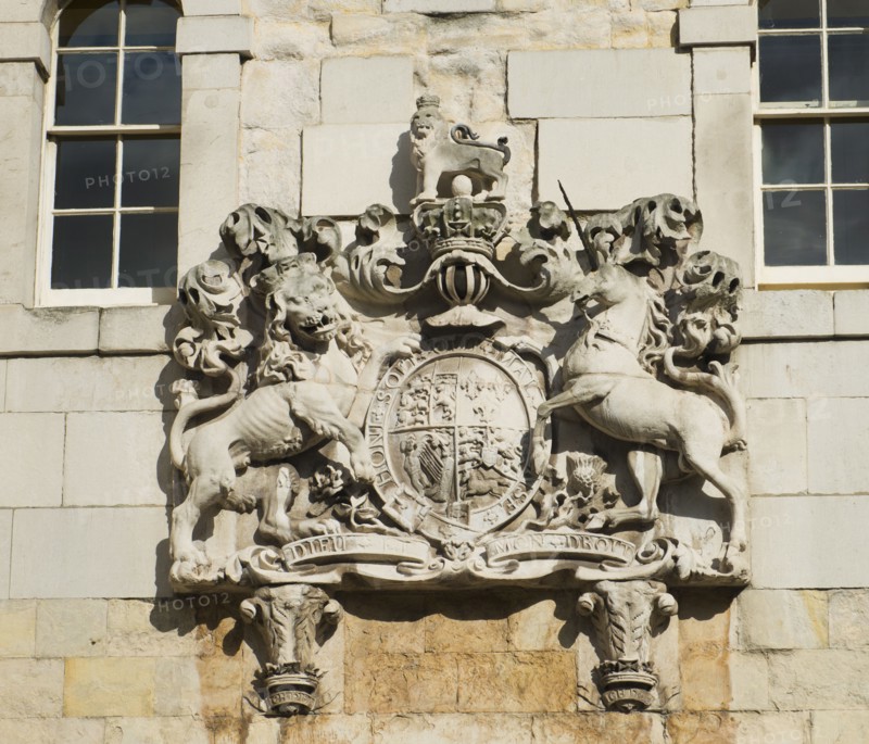 UK, London, Tower of London crest.