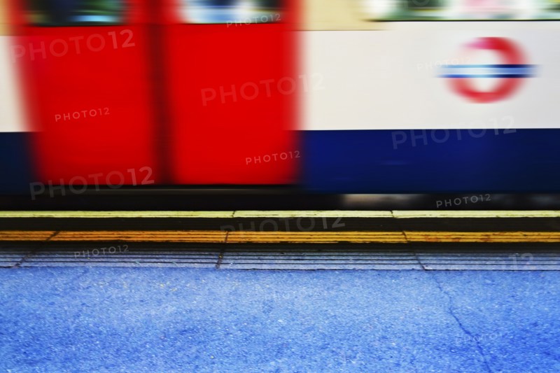 UK, London, Subway train.