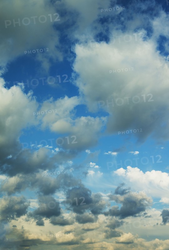 Blue sky with clouds.