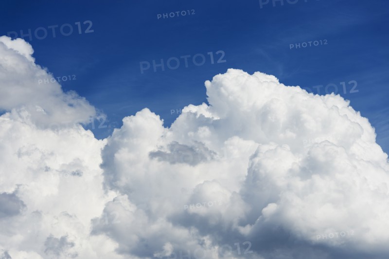 Blue sky with clouds.