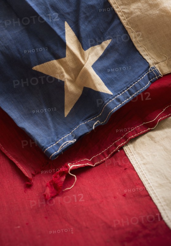 Antique American flag.