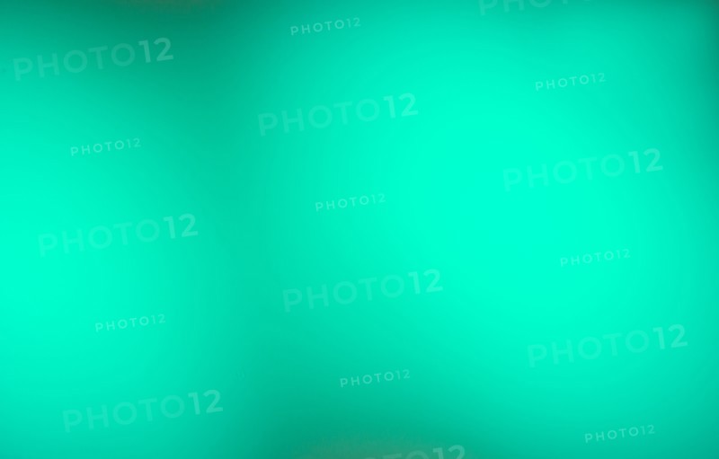 Turquoise background.