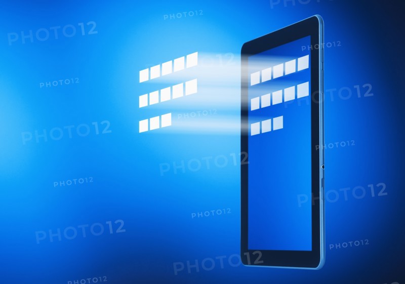 Digital composite showing tablet .