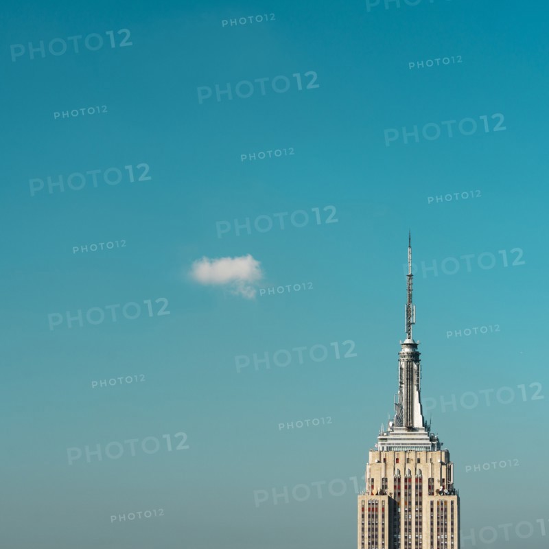 USA, New York City, Empire State Building pinnacle.