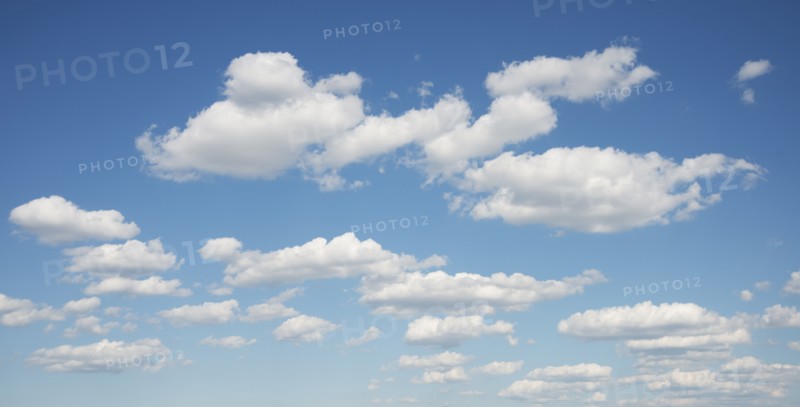 Blue sky and white clouds.