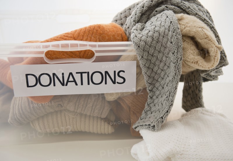 Studio Shot of donation box. Photo : Jamie Grill