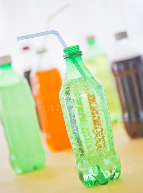 Studio shot of bottles with beverages. Photo: Daniel Grill