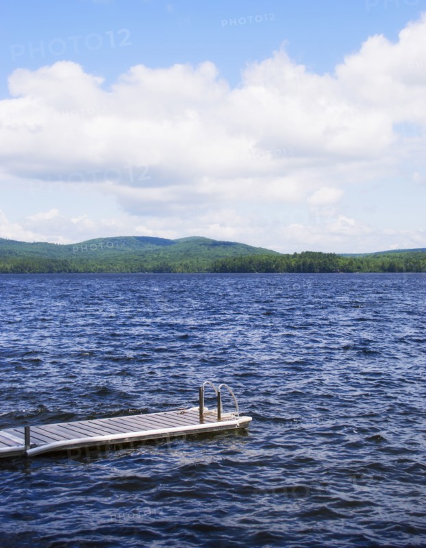 View of lake with wooden jetty. Photo: Daniel Grill