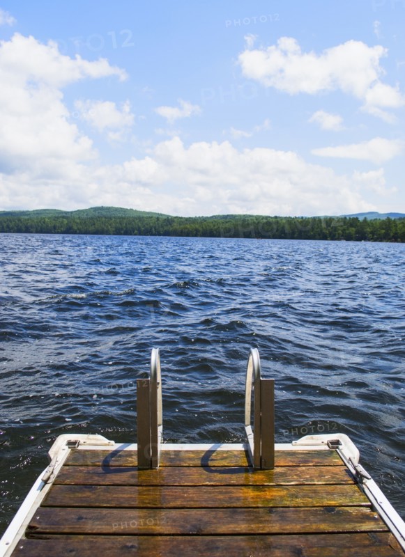 View of lake with wooden jetty. Photo: Daniel Grill
