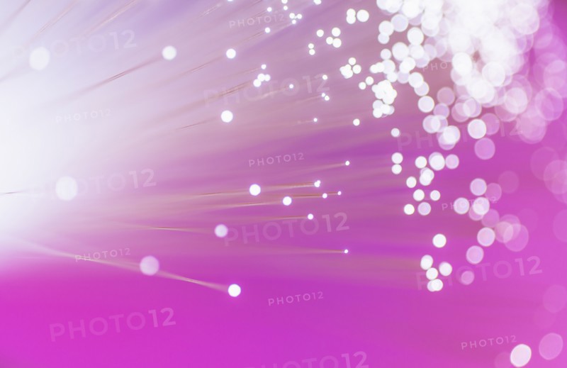 Fiber optic glowing, studio shot.