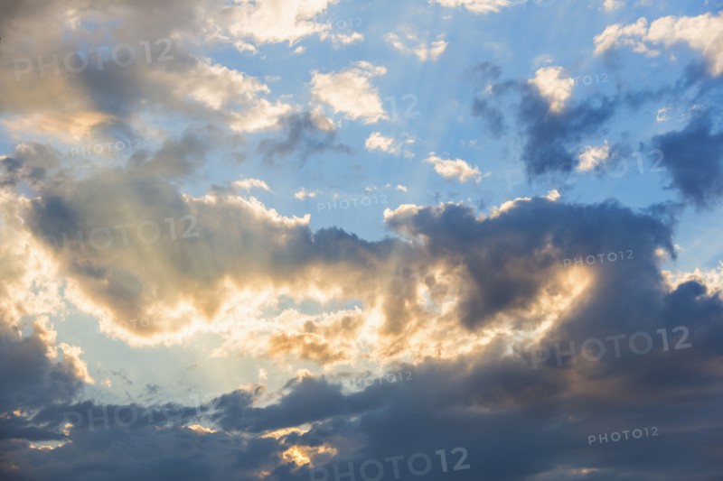 Sunset sky.