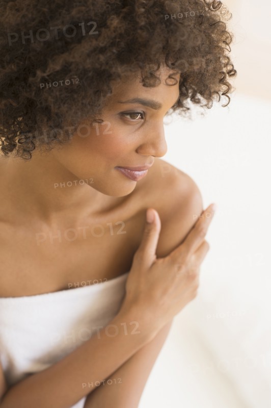 Beauty portrait of woman, studio shot.