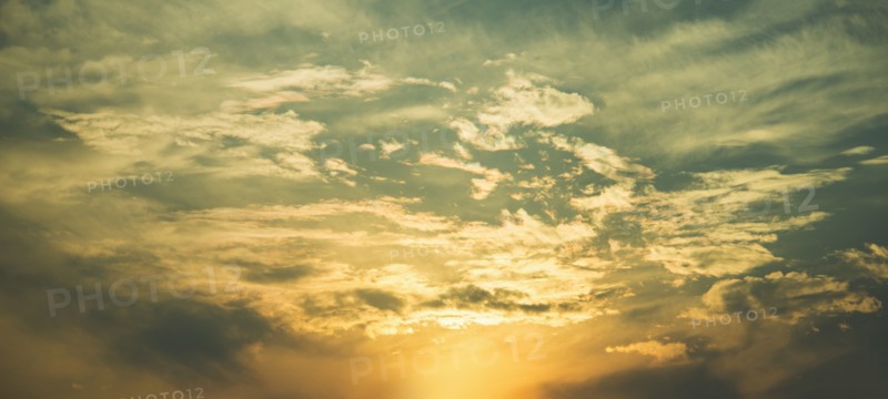 Sunset sky.