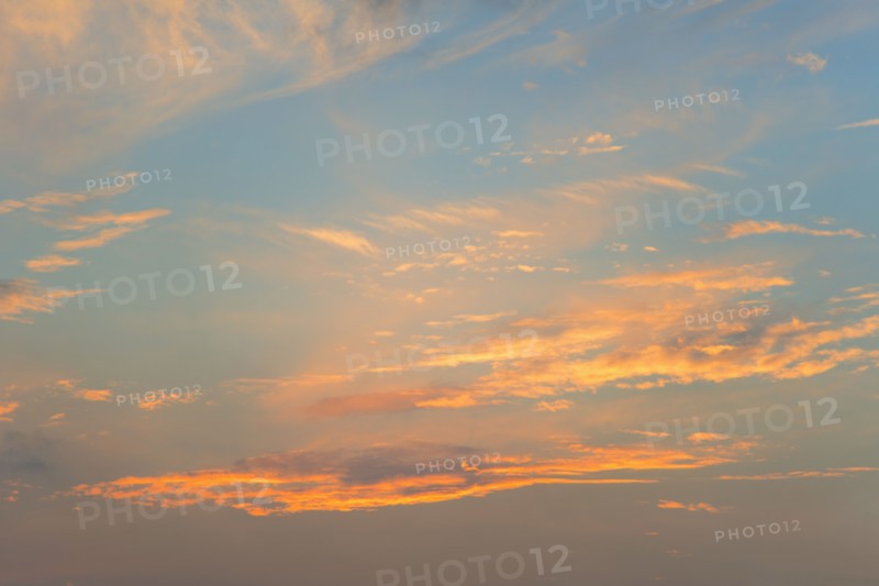 Sunset sky.
