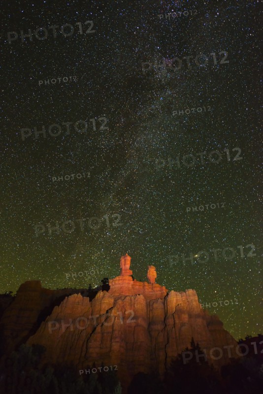 Red Canyon at night.