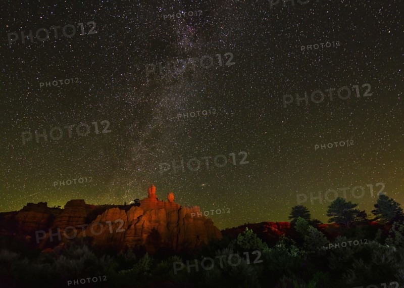 Red Canyon at night.