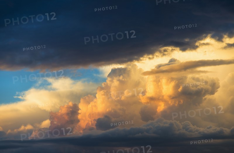 Dramatic sky at sunset.
