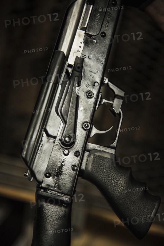 Studio shot of Gun - AK-47.